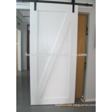 Interior Position white sliding wood barn door